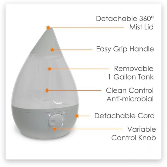 COOL MIST HUMIDIFIER - NEW IN ORIGINAL BOX - Picture 3 of 5